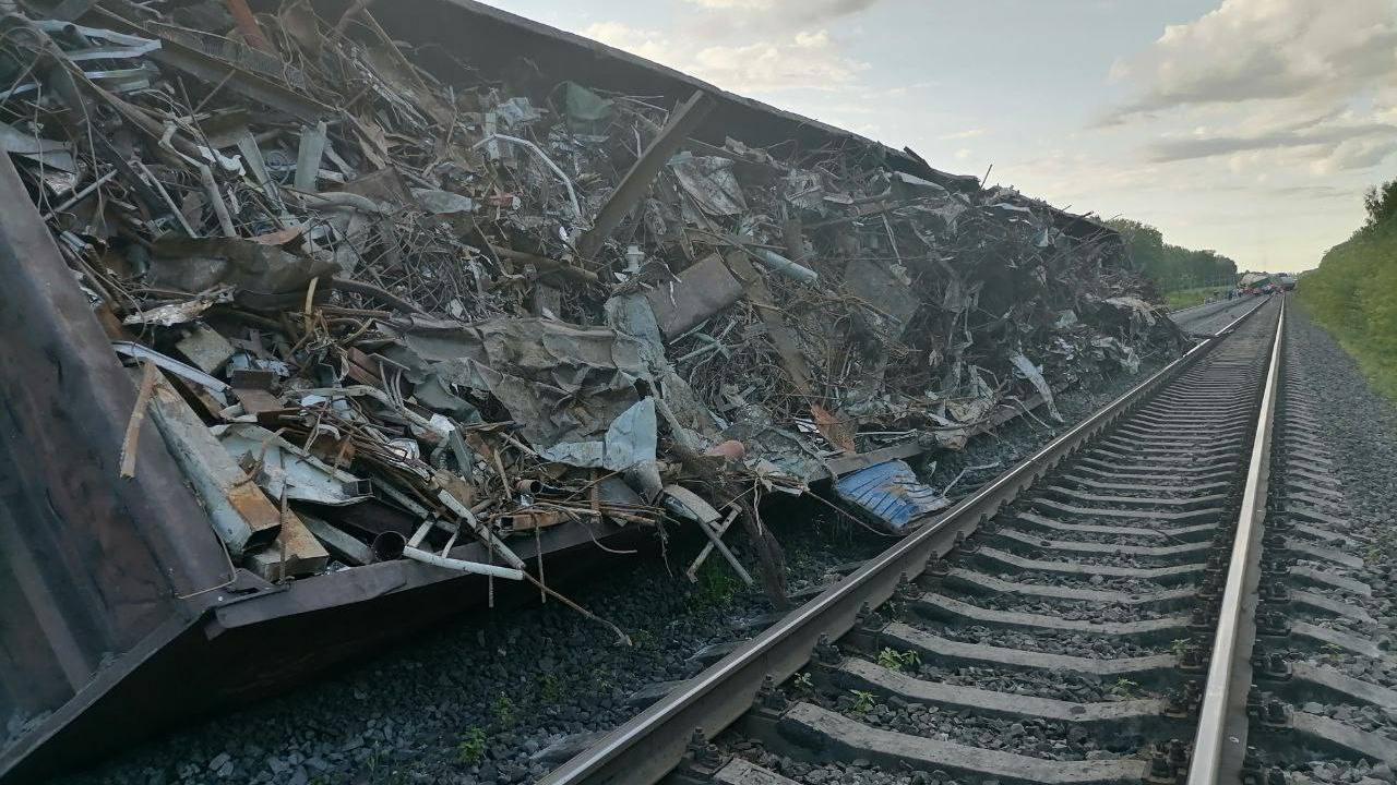 В Туле передано в суд дело о попытке хищения более 600 кг лома, которая привела к сходу с путей 12 вагонов