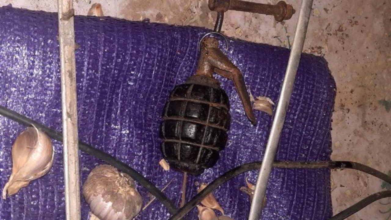 Гранату изъяли полицейские Херсонской области с территории домовладения наркодельца