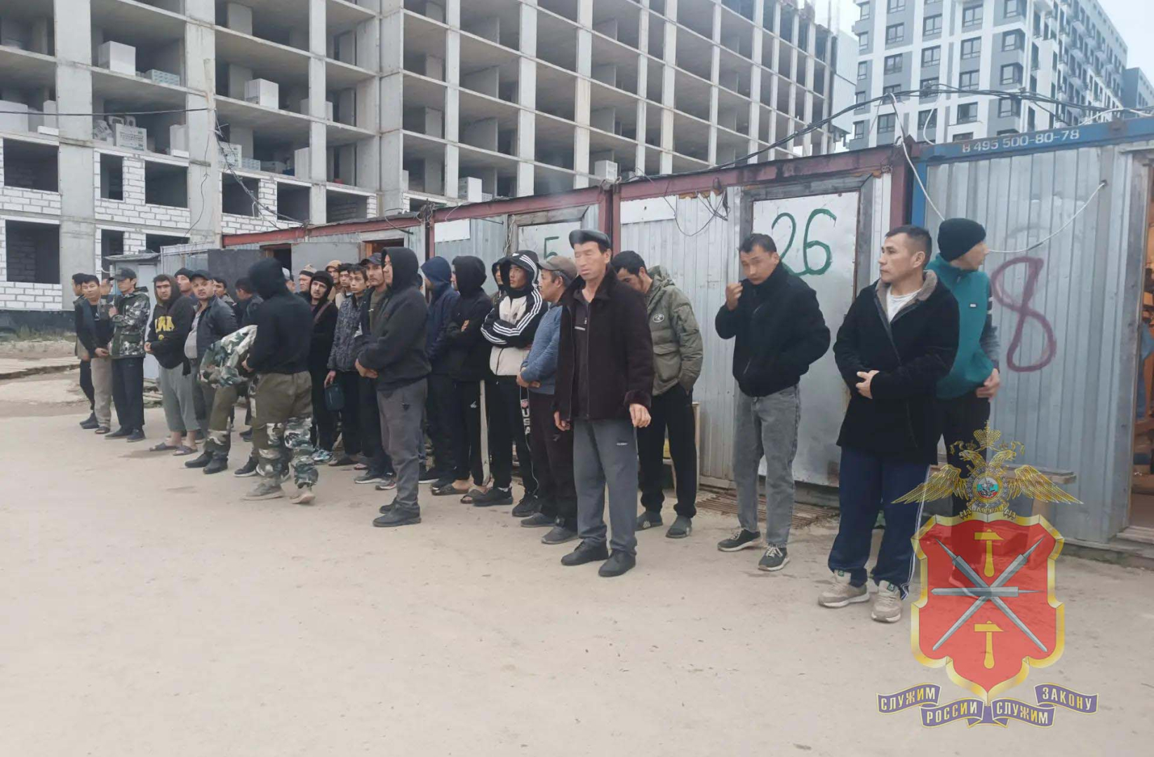 В Туле полиция в ходе проверки стройплощадок и кафе выявила 54 нарушения миграционного законодательства