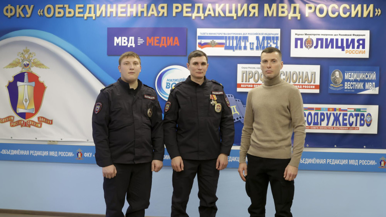 Встреча участников специальной военной операции с журналистами в погонах прошла в Объединённой редакции МВД России