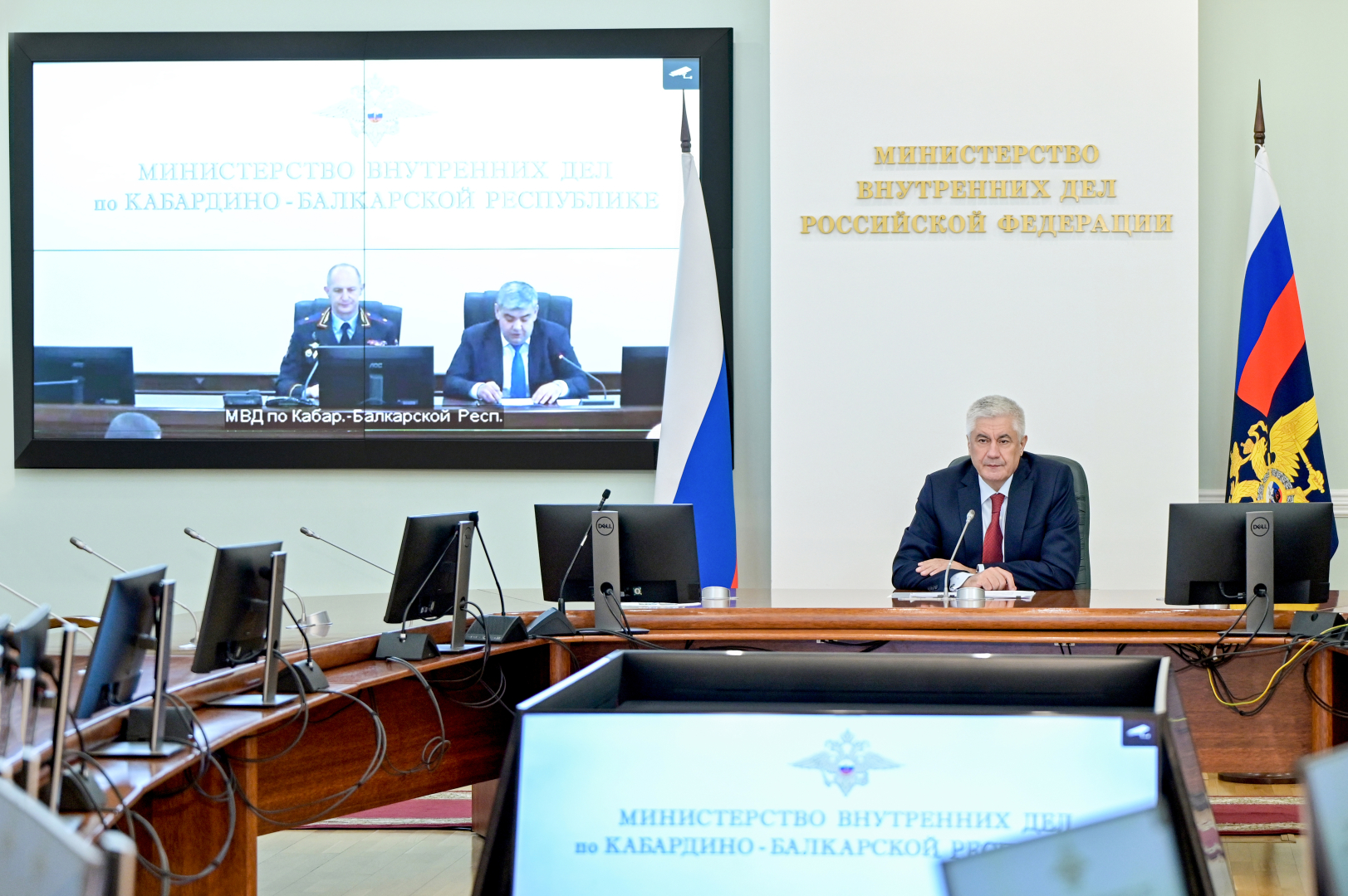 Владимир Колокольцев представил новых руководителей трех территориальных органов МВД России
