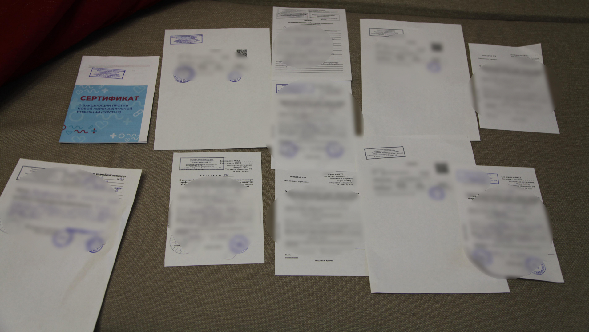 В Хабаровске полиция задержала подозреваемого в изготовлении и сбыте поддельных медицинских справок и сертификатов