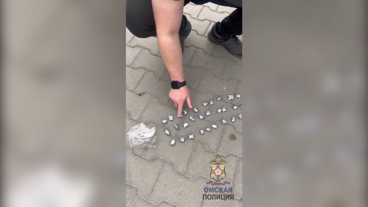 Омские полицейские задержали оптового наркокурьера и изъяли более килограмма смертоносного зелья