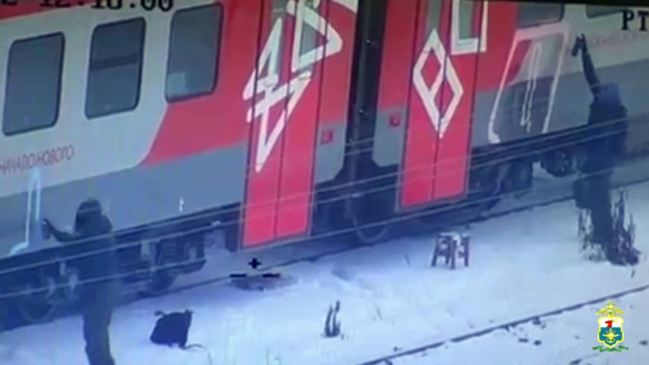 Нижегородская транспортная полиция задержала двоих вандалов, нанёсших граффити на вагоны электрички