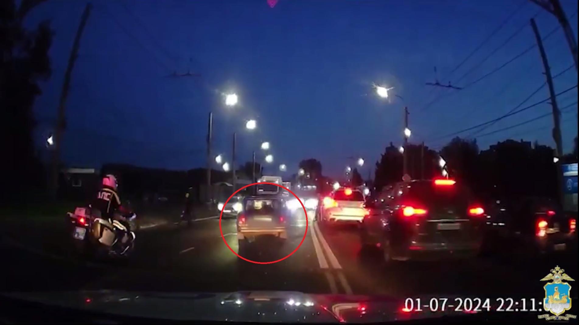 В Костроме задержан нетрезвый водитель, пытавшийся скрыться от полиции на угнанных «жигулях»