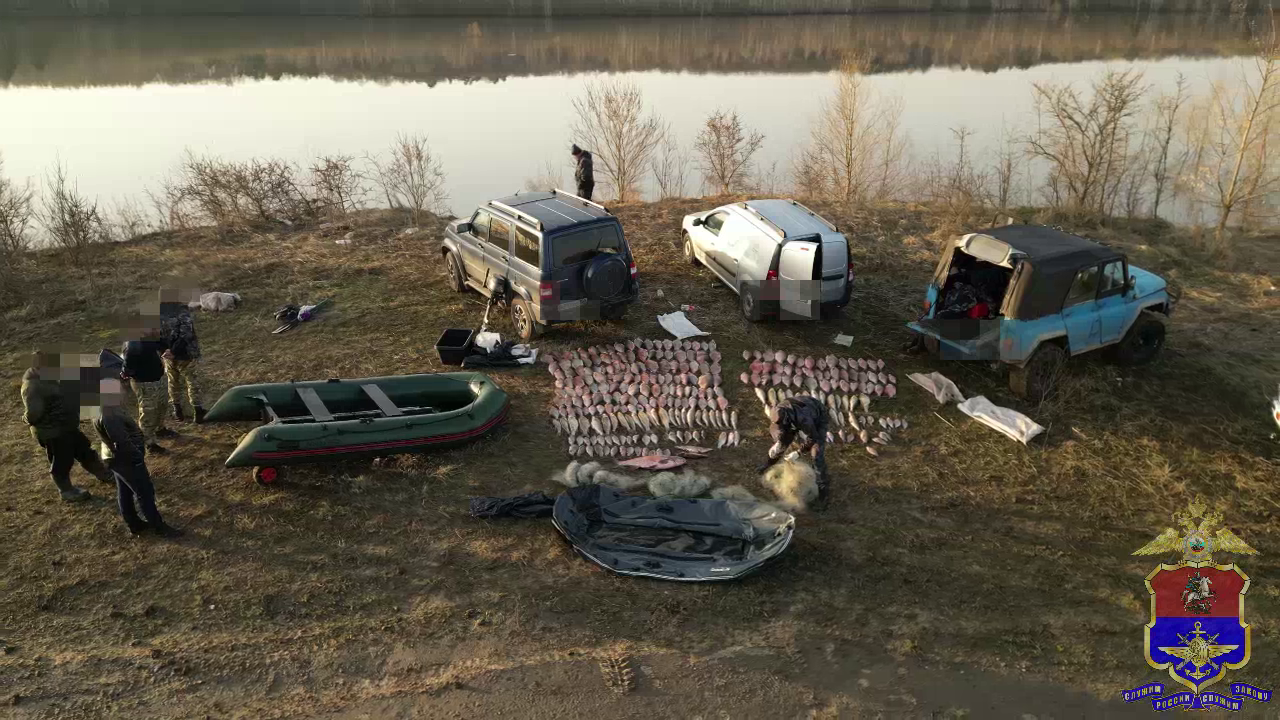 Полиция на водном транспорте задержала браконьеров, выловивших 275 рыб из реки Оки в Подмосковье