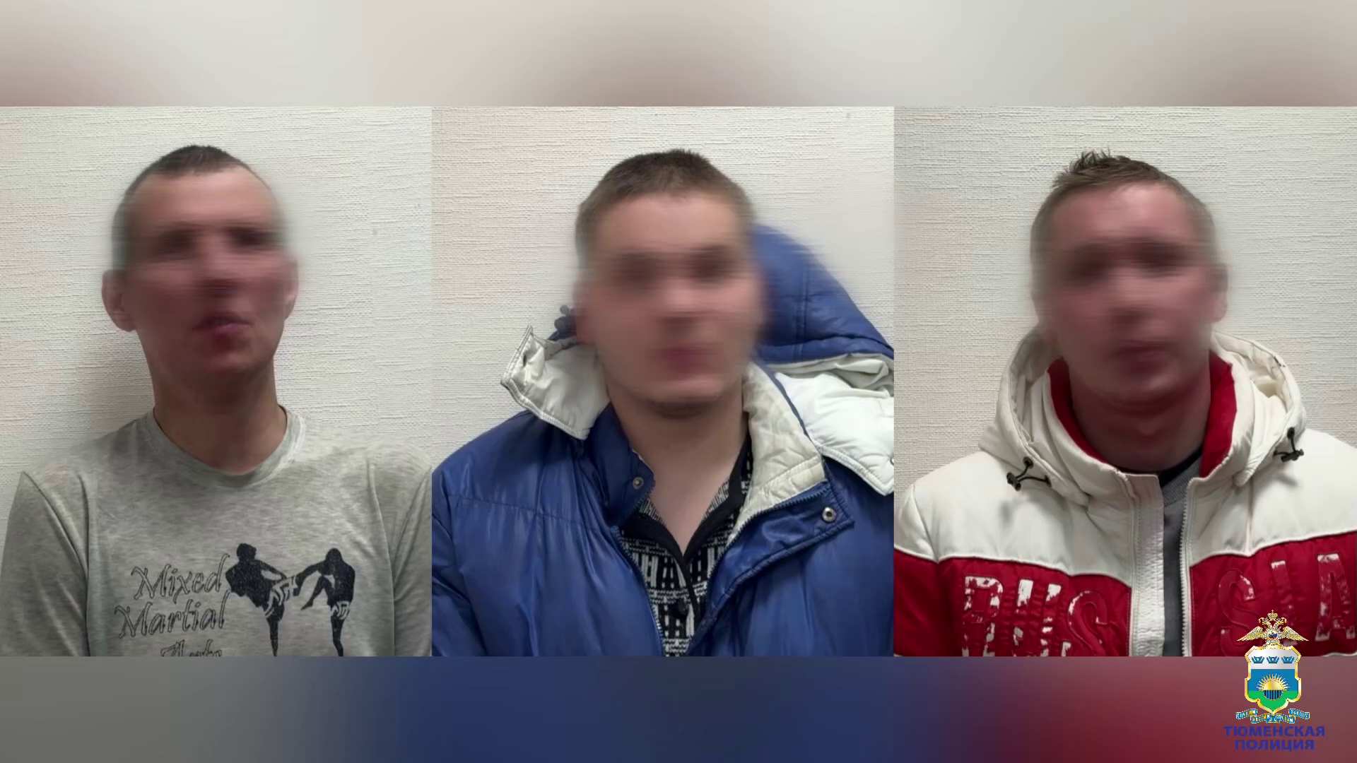 Трое налётчиков, которые напали ночью на жителя Тюмени и похитили у него технику, задержаны полицией