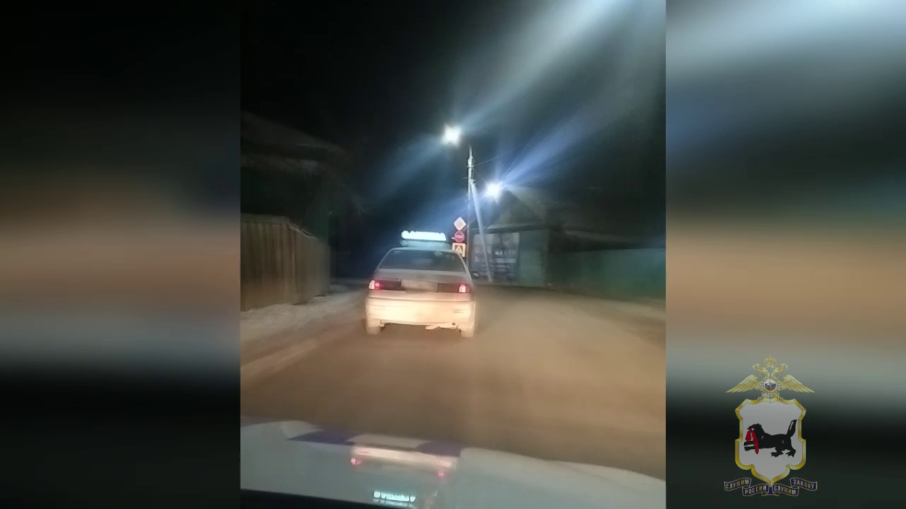 В Приангарье автоинспекторы применили табельное оружие для задержания нетрезвого водителя-лихача