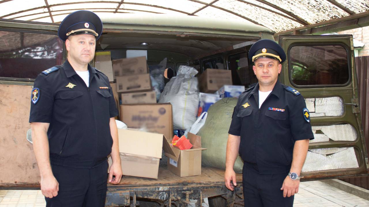 Сотрудники УТ МВД России по СКФО направили гуманитарную помощь в зону боевых действий