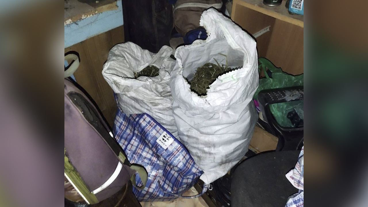 Самарские полицейские изъяли у сельчанина два мешка с марихуаной, заготовленной им якобы только для себя