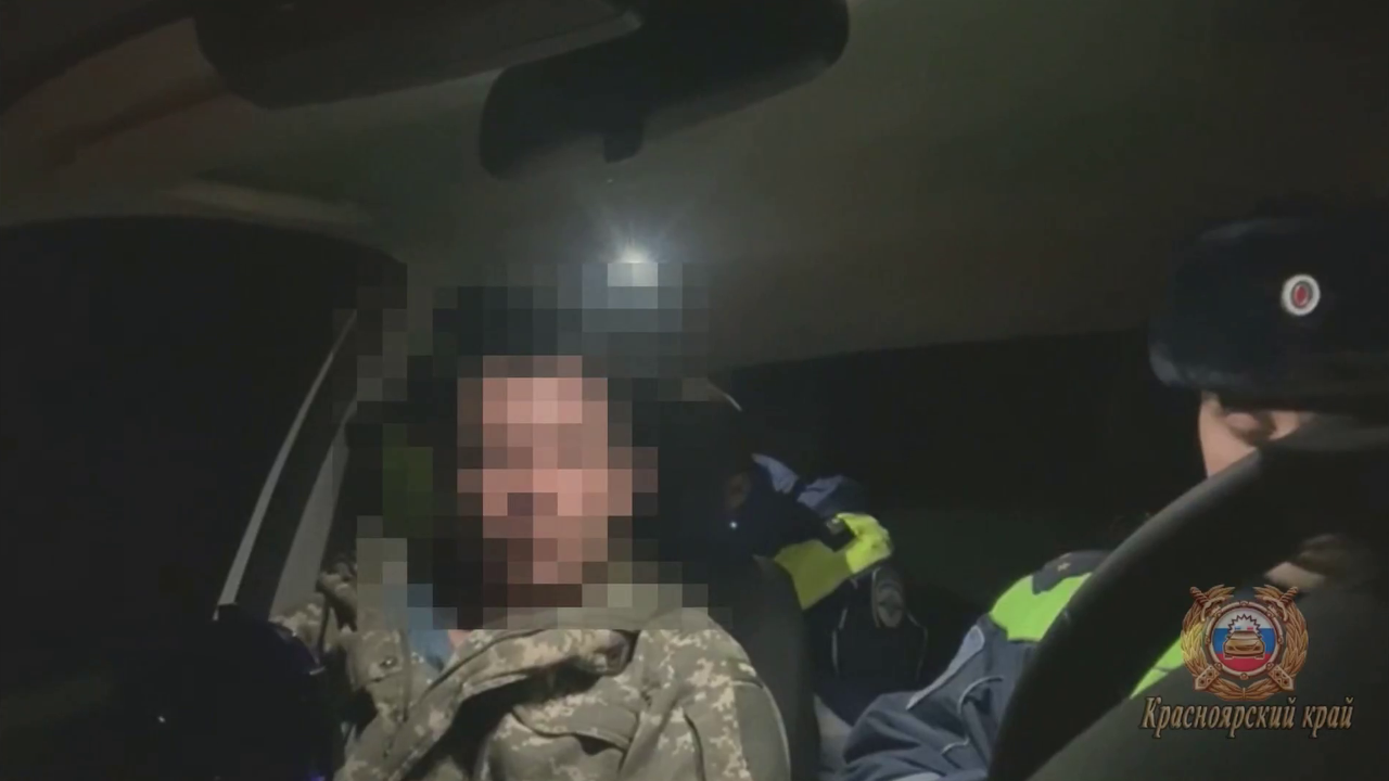 В Красноярском крае привлечён к ответственности нетрезвый водитель, скрывшийся с места ДТП