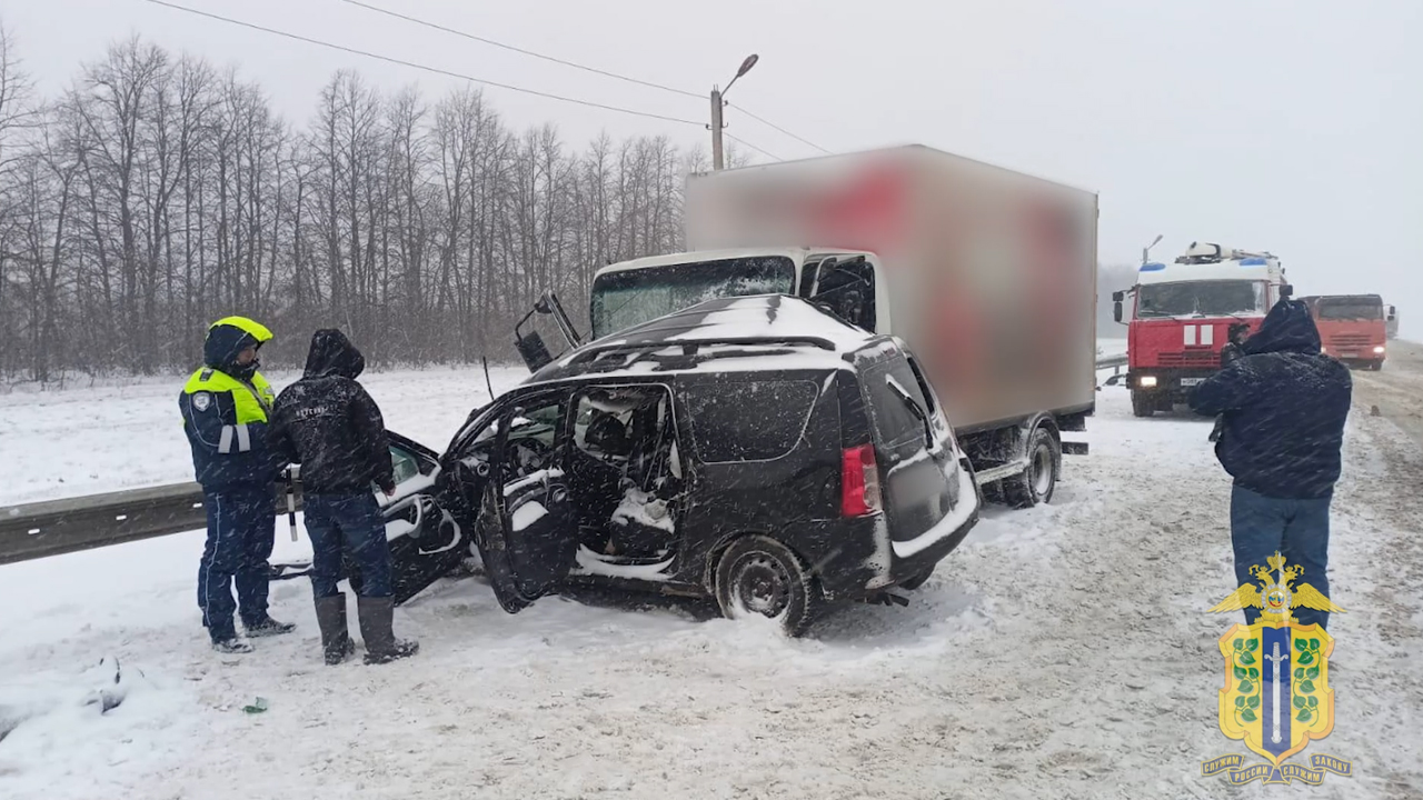 В Липецкой области полицейские устанавливают обстоятельства аварии, в которой погибло три человека
