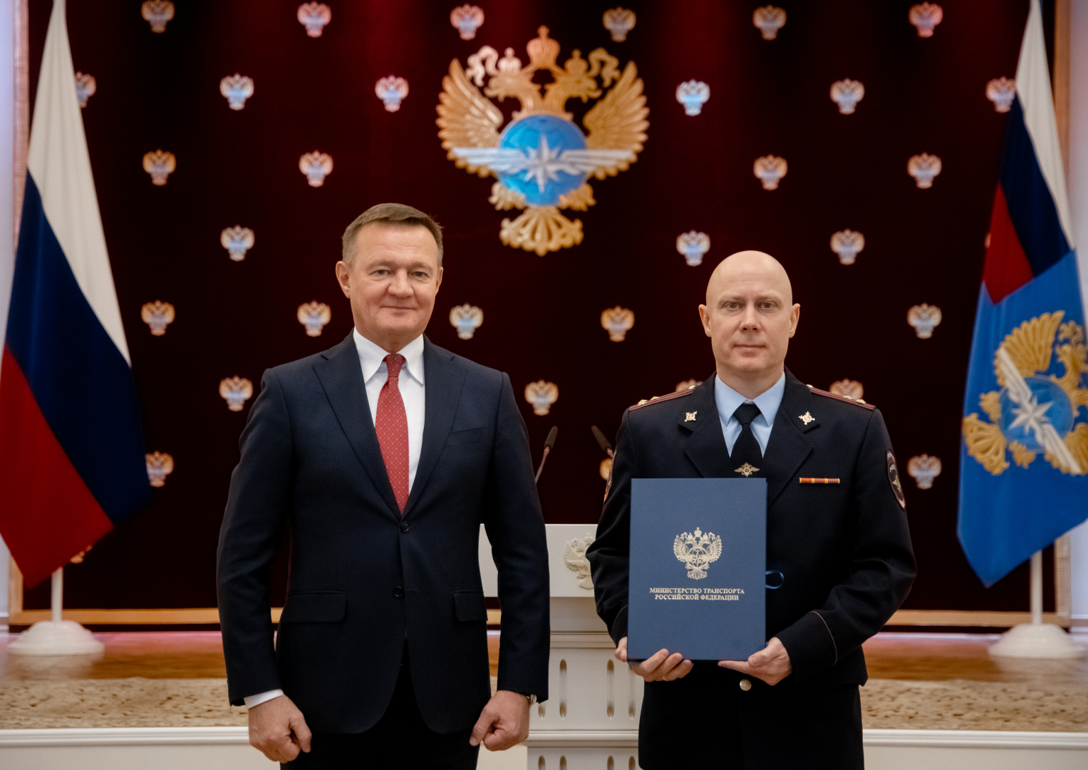 В Минтрансе России состоялась церемония награждения сотрудников подразделений полиции на транспорте