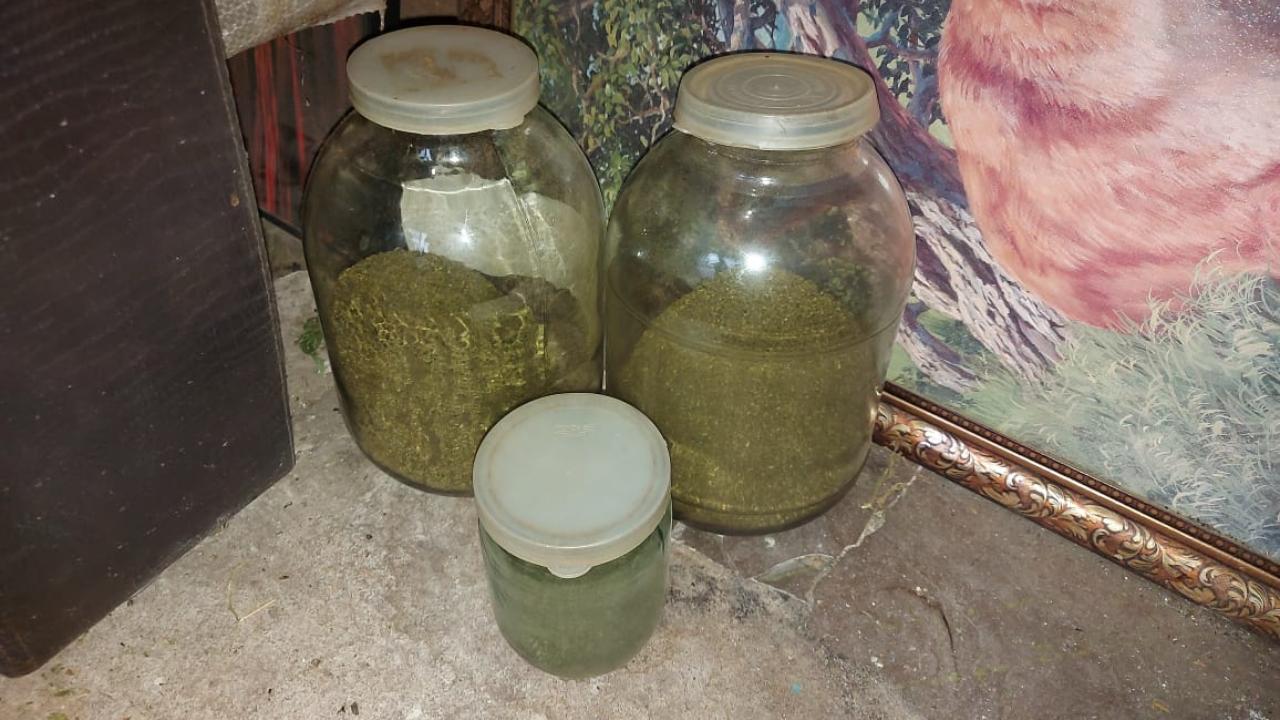 В Мордовии установлен мужчина, который хранил дома в банках и бельевом ящике дивана почти 4 кг марихуаны