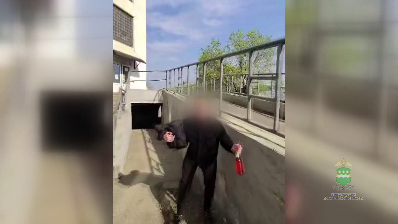 В Благовещенске инспектор ДПС по горячим следам задержал мужчину, ограбившего пенсионерку на улице