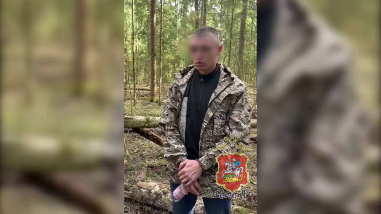 Полиция Подмосковья задержала жителя Екатеринбурга, спрятавшего пакеты с гашишем в лесу у деревни Голубое