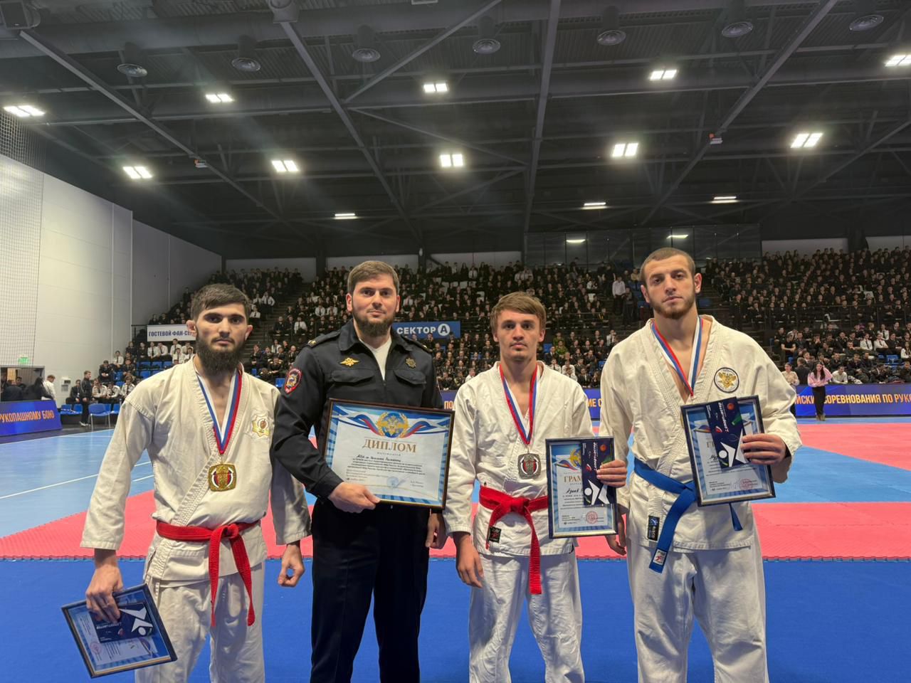 Сборная МВД по Чеченской Республике победила в соревнованиях МВД России по рукопашному бою