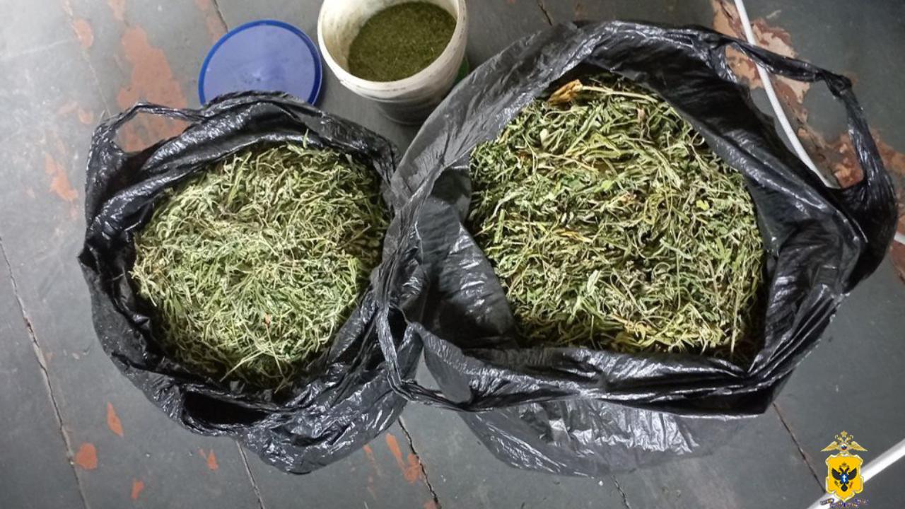 В Херсонской области полицейские изъяли у жителя села Малокаховка полтора килограмма марихуаны