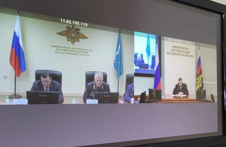 Виталий Шулика принял участие в подведении итогов оперативно-служебной деятельности органов внутренних дел Сахалинской области за 2023 год