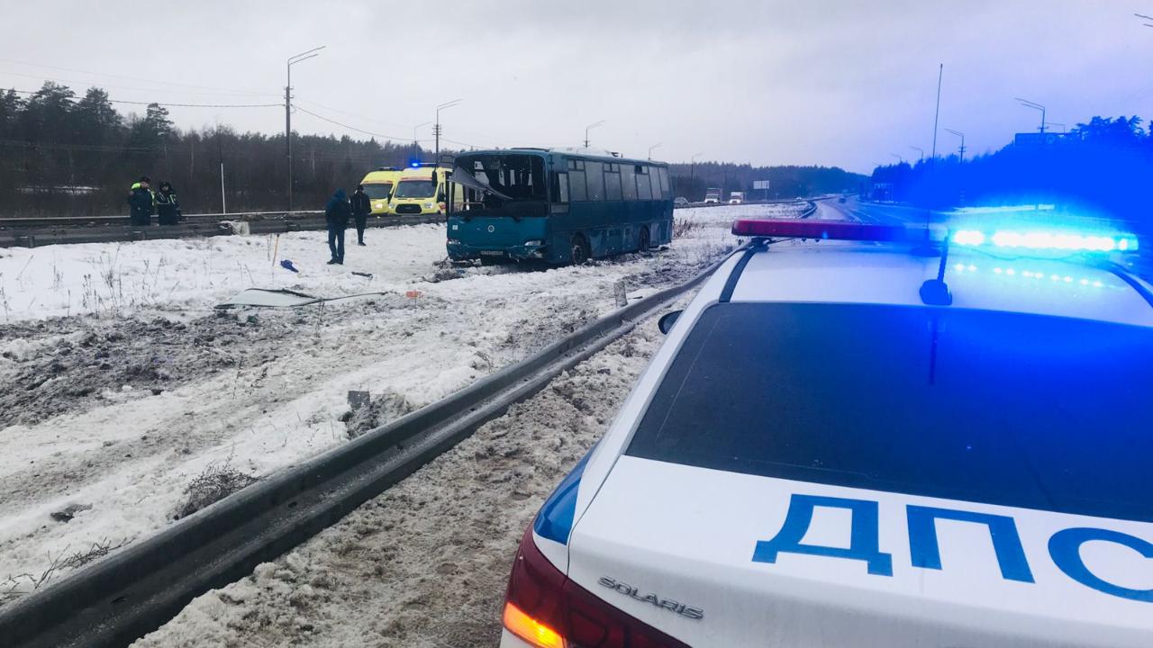 Во Владимирской области устанавливаются обстоятельства ДТП с участием пассажирского автобуса