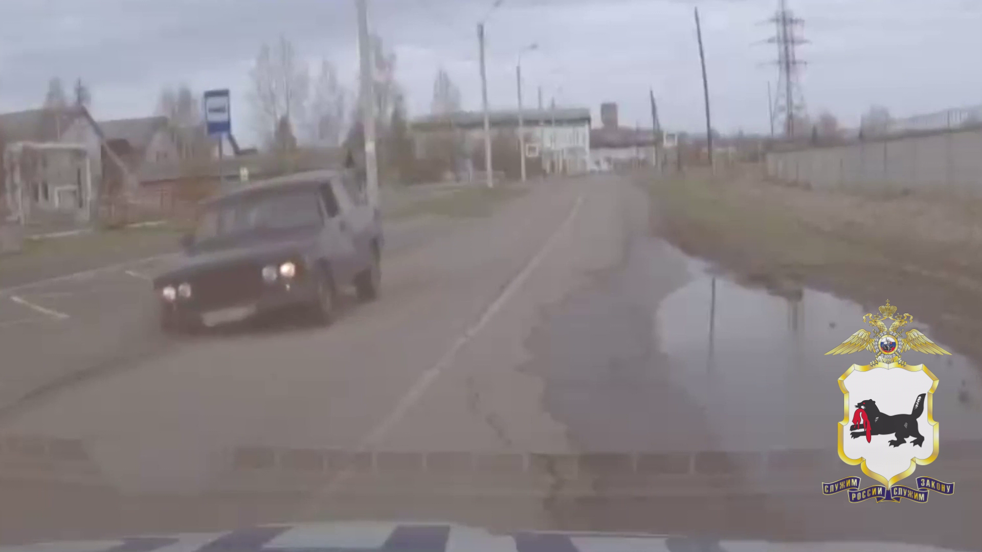 В Иркутской области полицейские задержали нетрезвого водителя «жигулей», потерявшего одно колесо
