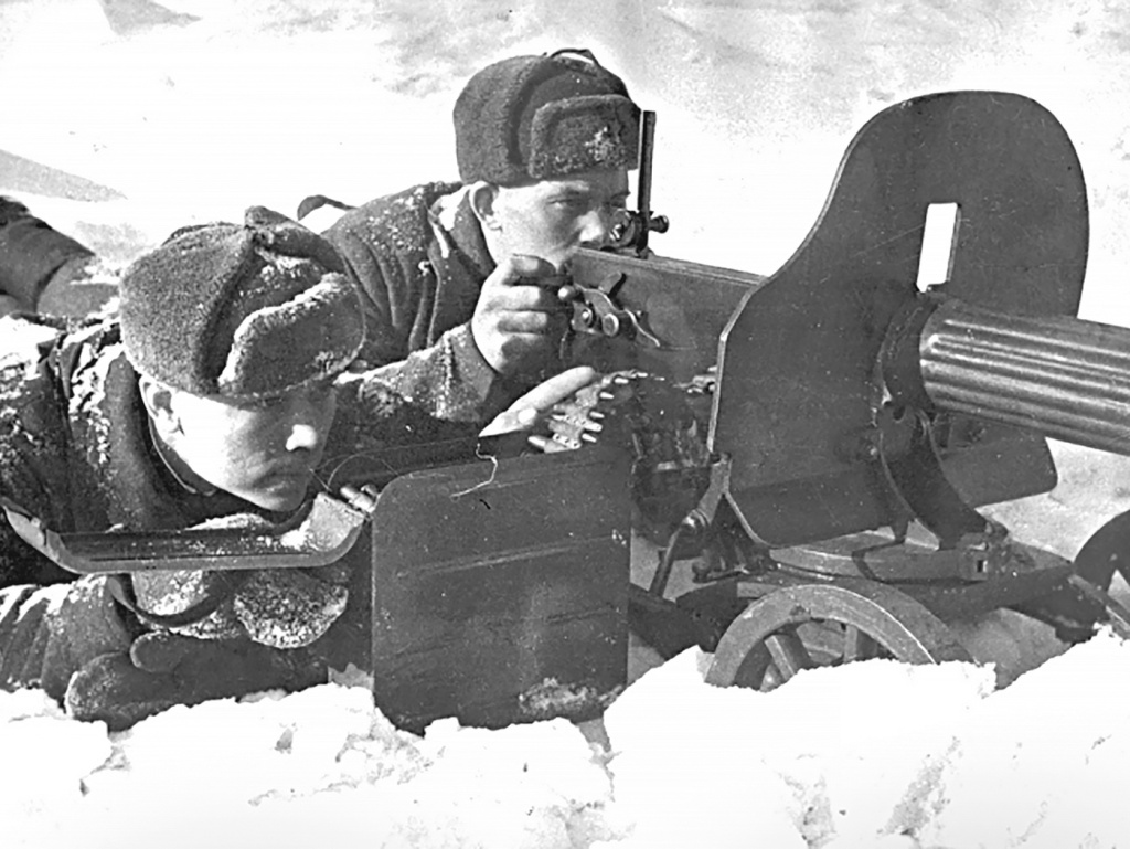 ФОТО: из открытых источников / Пулемётчики 156-го Краснознамённого стрелкового полка войск НКВД СССР, участники боёв за Тулу, 1941 год