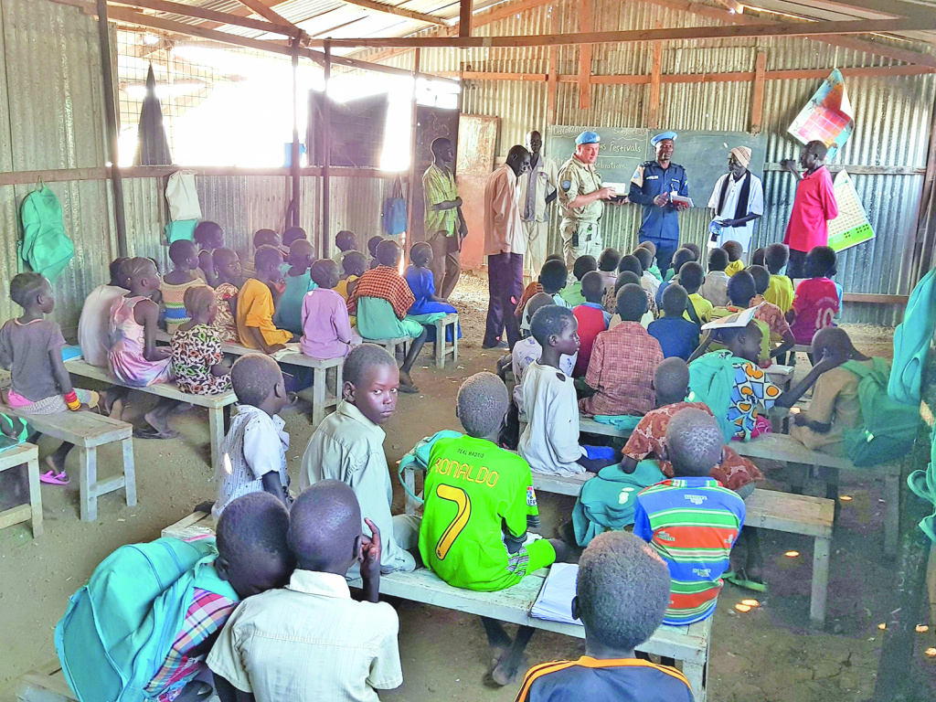 Миротворцы частые гости в местной школе