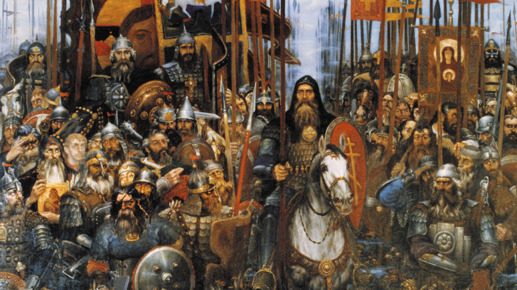 Фрагмент картины «Утро Куликова поля», 1986 г.