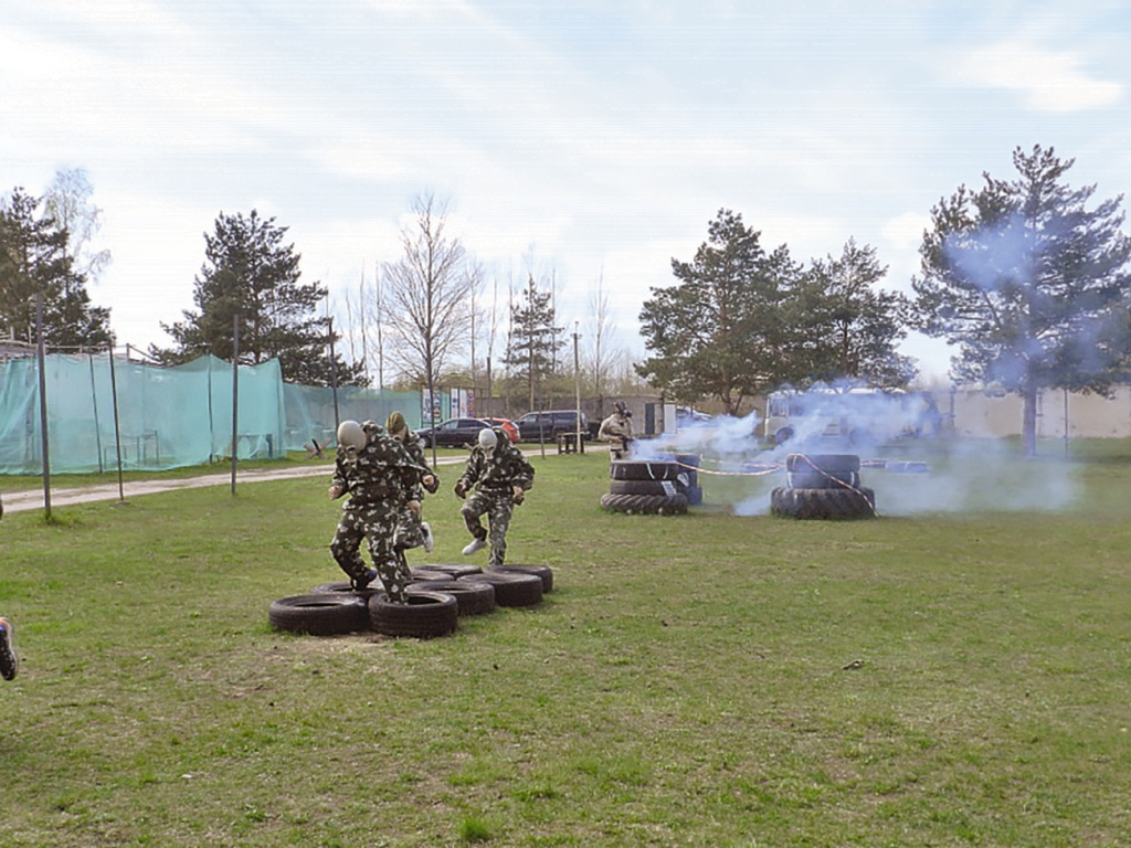 На военно-тактической игре «Зарница»