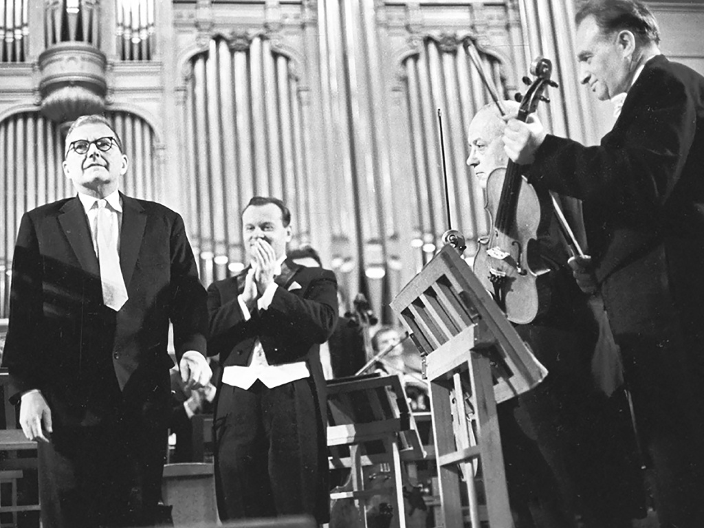 Михаила Озерского / Во время одного из концертов. 1967 г.