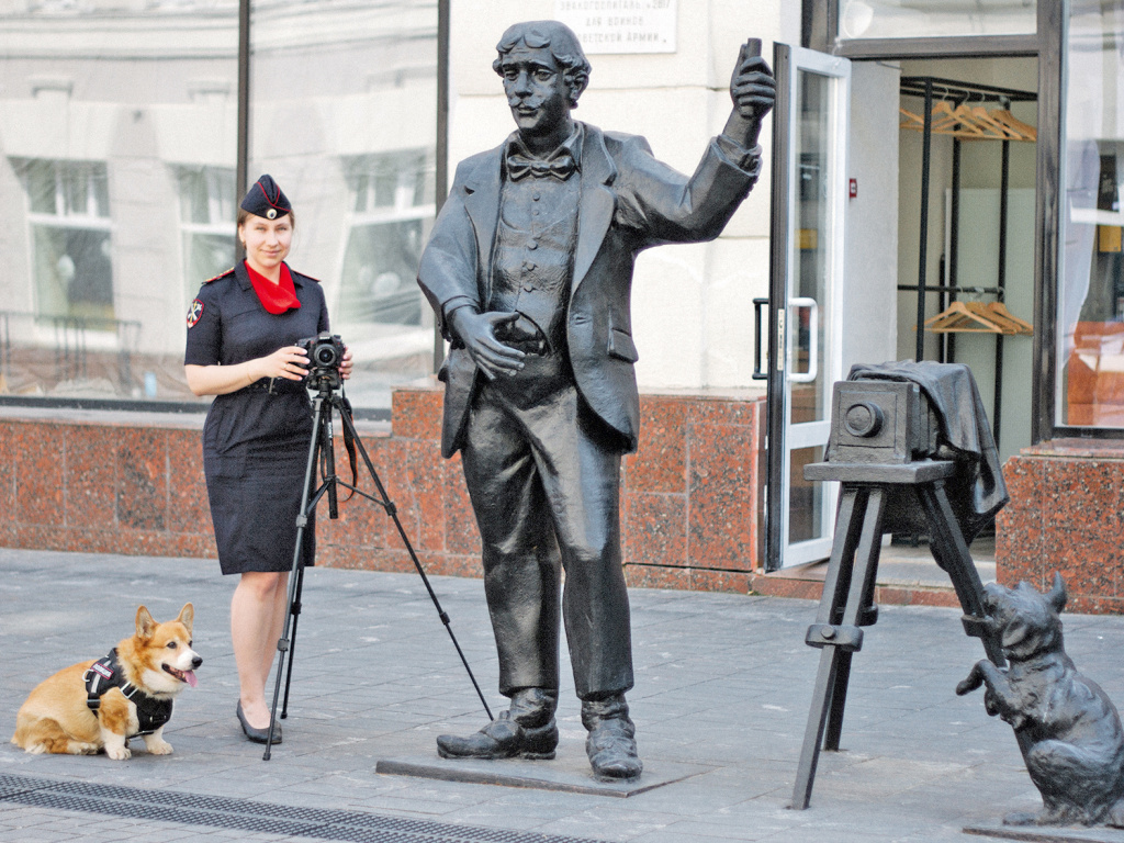 Фотограф с собакой. Нижегородская область