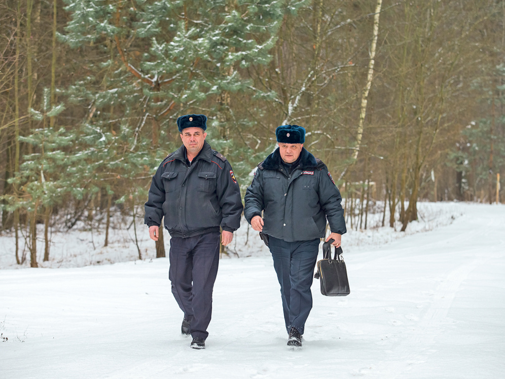 Фото: Элеоноры Марченко / На фото: майор полиции Алексей Кукушкин и капитан полиции Алексей Гринёв (слева направо)