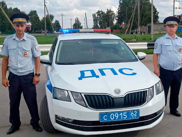 Сотрудники ГИБДД Рязанской области оперативно доставили больного ребёнка в больницу